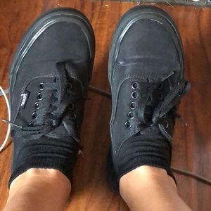 All black vans
